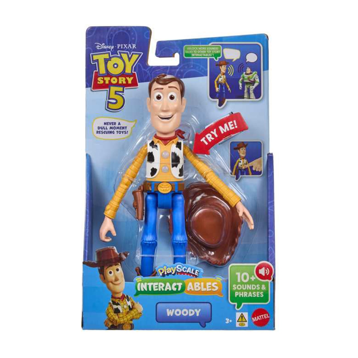 Figura Parlanchina Woody repite frases de la pelicula Toy Story 5 Mattel 6