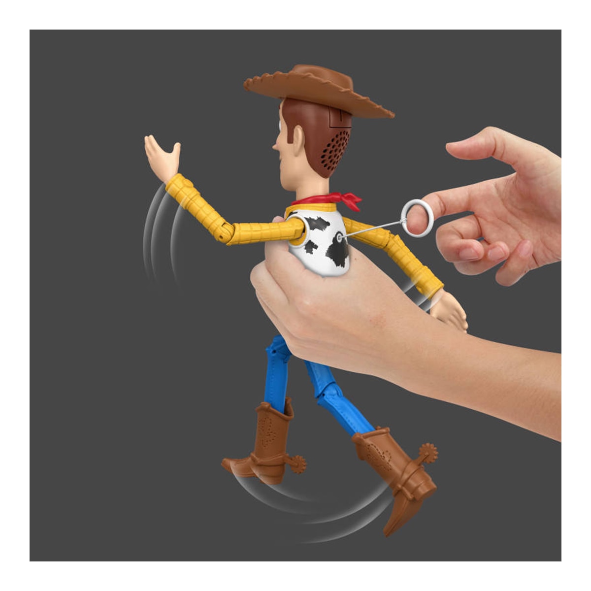 Figura Deluxe Woody Corredor y Parlanchín 50 sonidos y frases Toy Story 5 Mattel 3