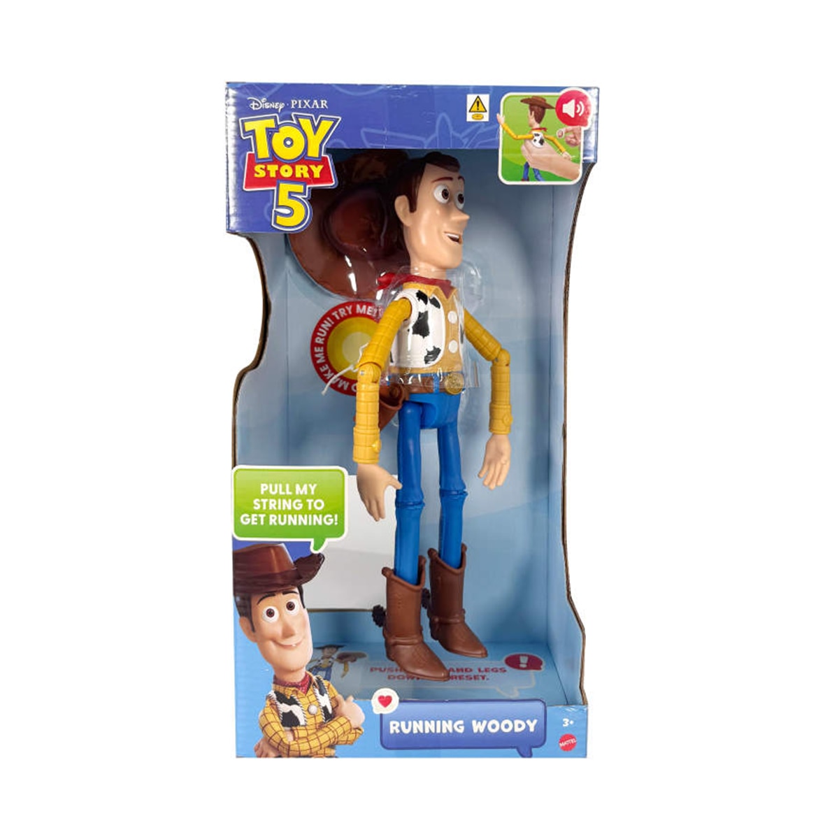 Figura Deluxe Woody Corredor y Parlanchín 50 sonidos y frases Toy Story 5 Mattel 6