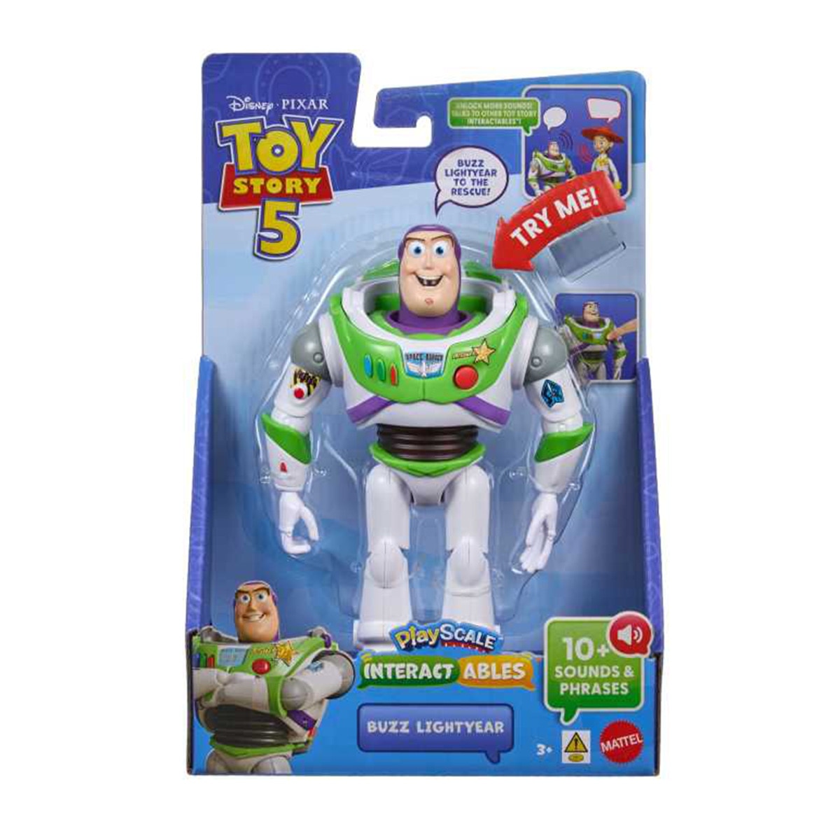Figura Parlanchina Buzz dice frases de la pelicula y reconoce a otros personajes Toy Story 5 Mattel 6