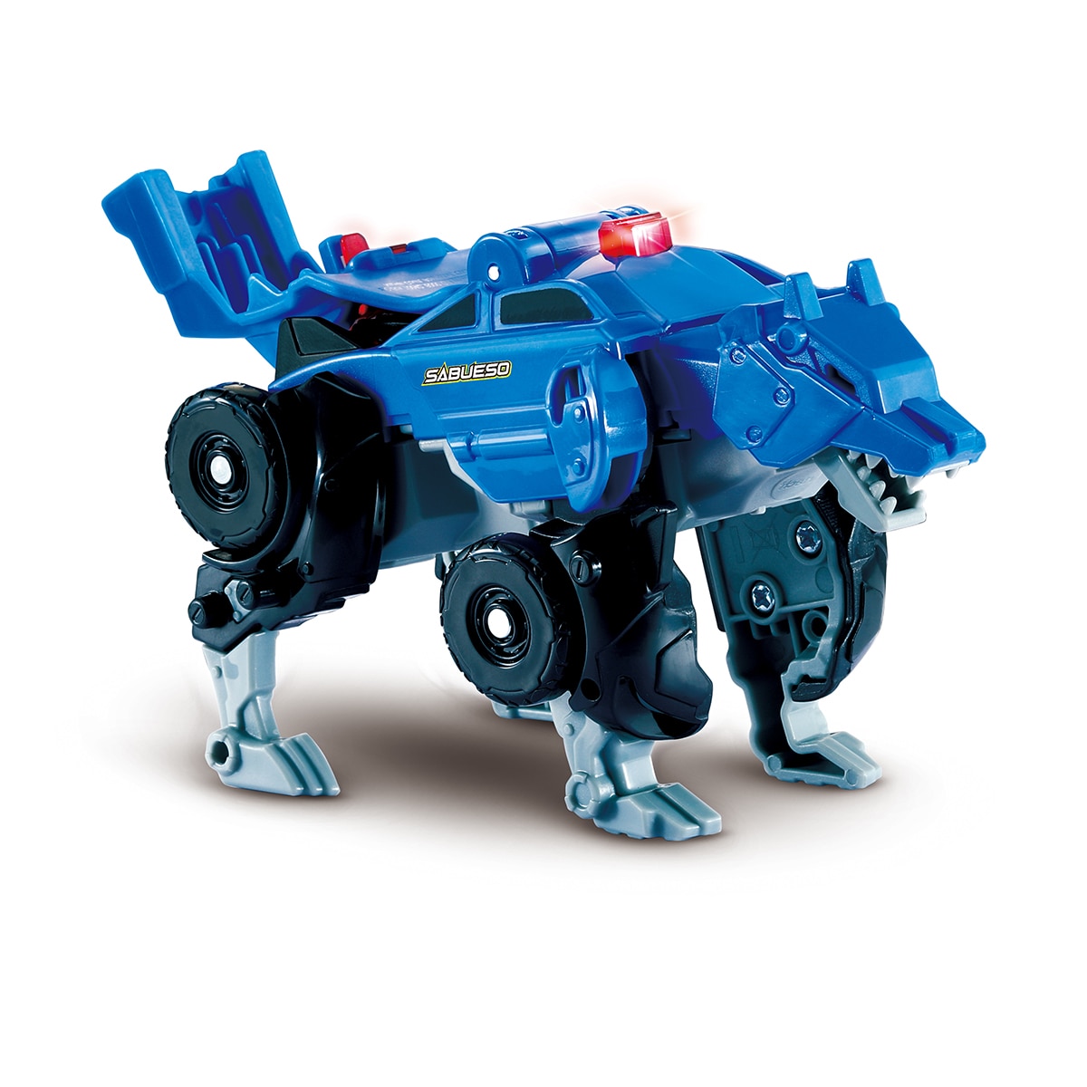 Figura Dinosaurio coche patrulla Switch&Go Dinos OneClick Sabueso el lobo 3