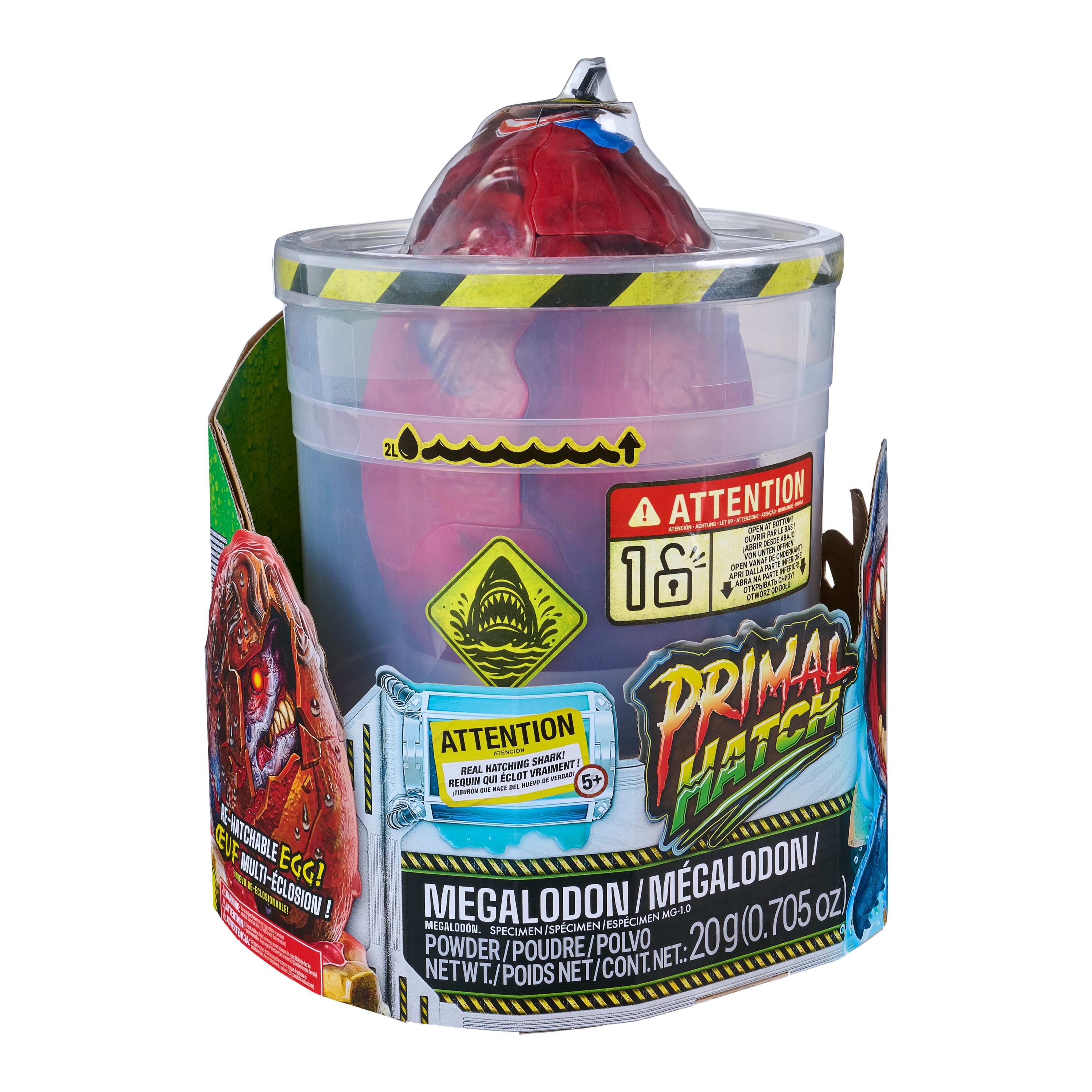 Figura Interactiva Tiburón Primal Hatch Spin Master 11