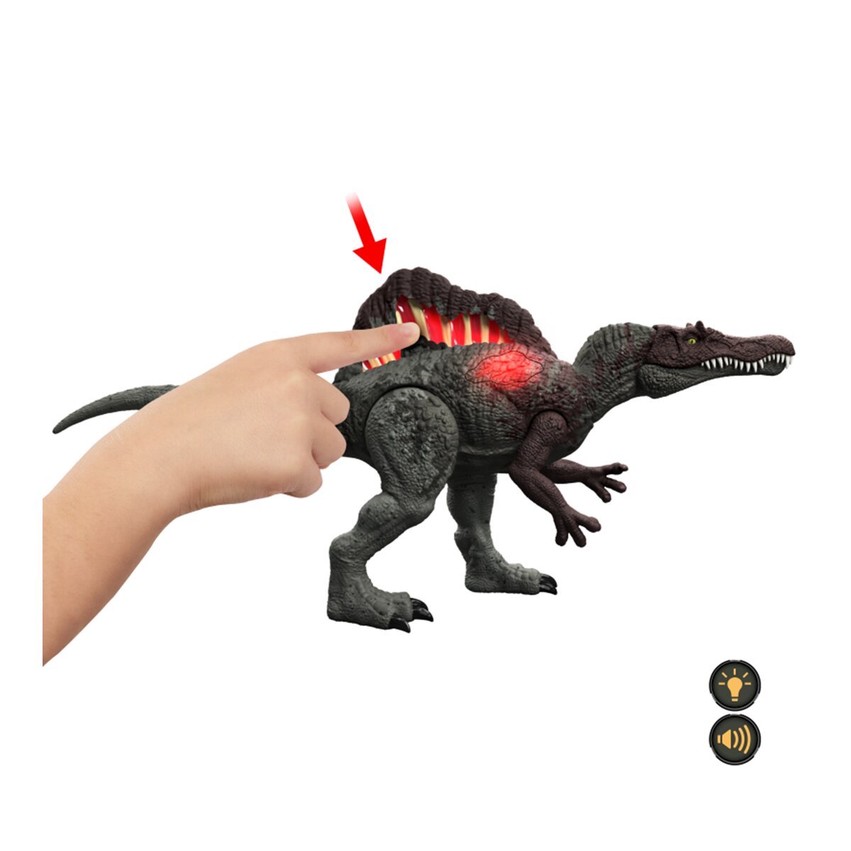 Boneco Articulado Espinossauro Epic Attack 2