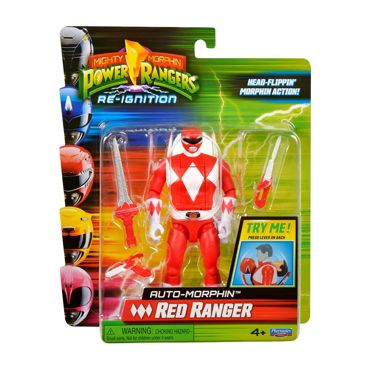 Imagen 36 de Figura transformable Power Rangers Auto- Morphin modelos surtidos Bizak