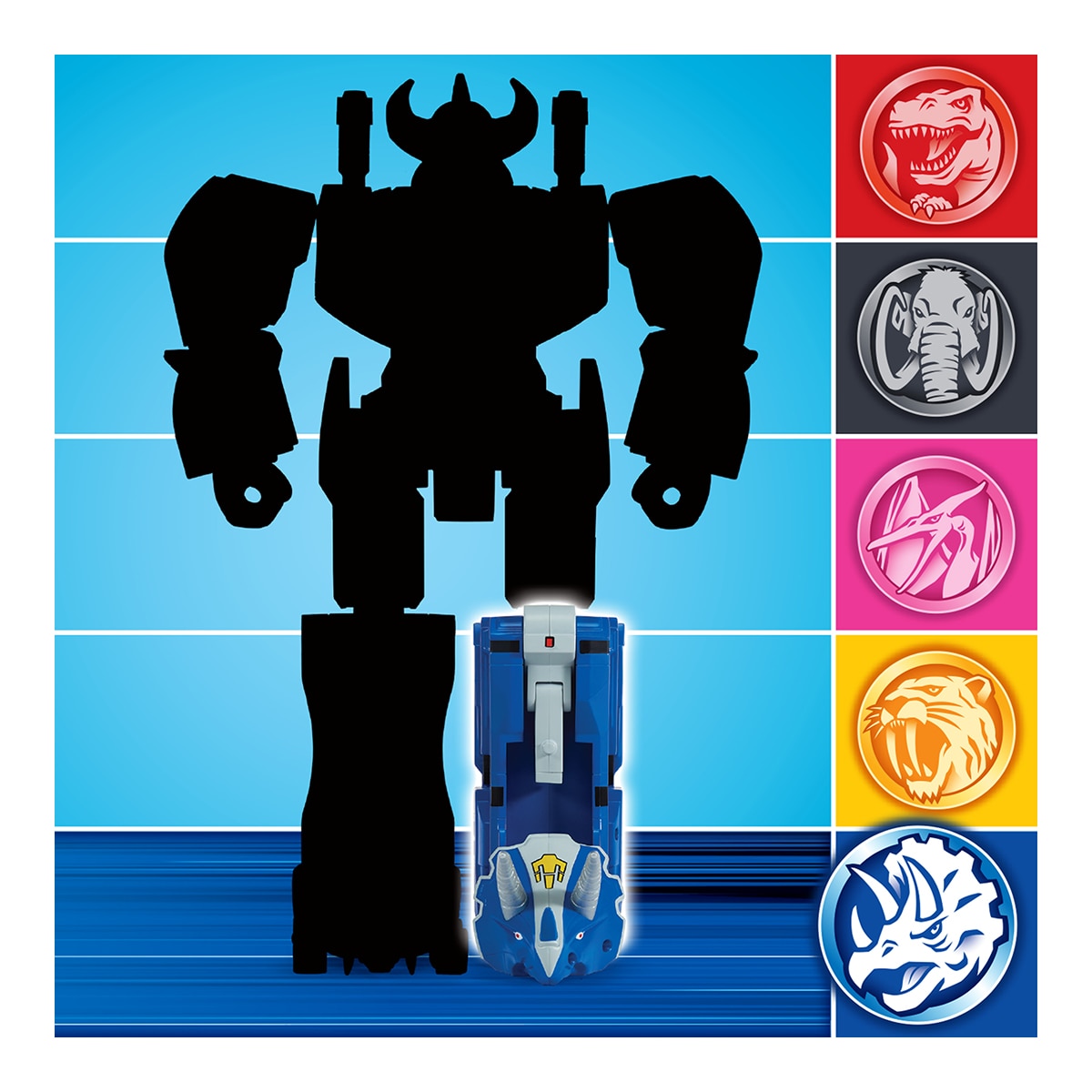 Vehículos Power Ranger Dinozords combinable 3 modelos surtidos Bizak 7