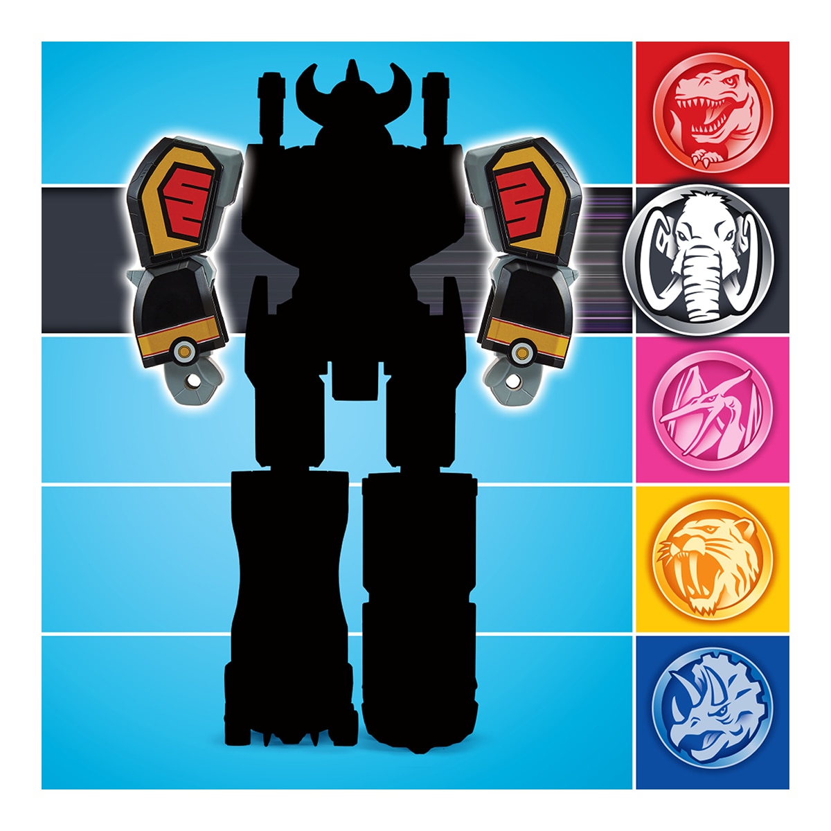 Vehículos Power Rangers Dinozords deluxe 2 modelos surtidos Bizak 7