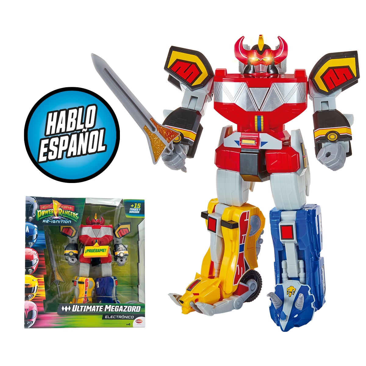 Bizak - Vehículo Power Rangers Ultimate Megazord Electrónico con luces y sonidos Bizak