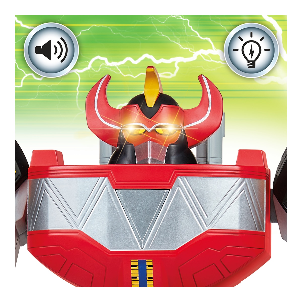 Vehículo Power Rangers Ultimate Megazord Electrónico con luces y sonidos Bizak 5