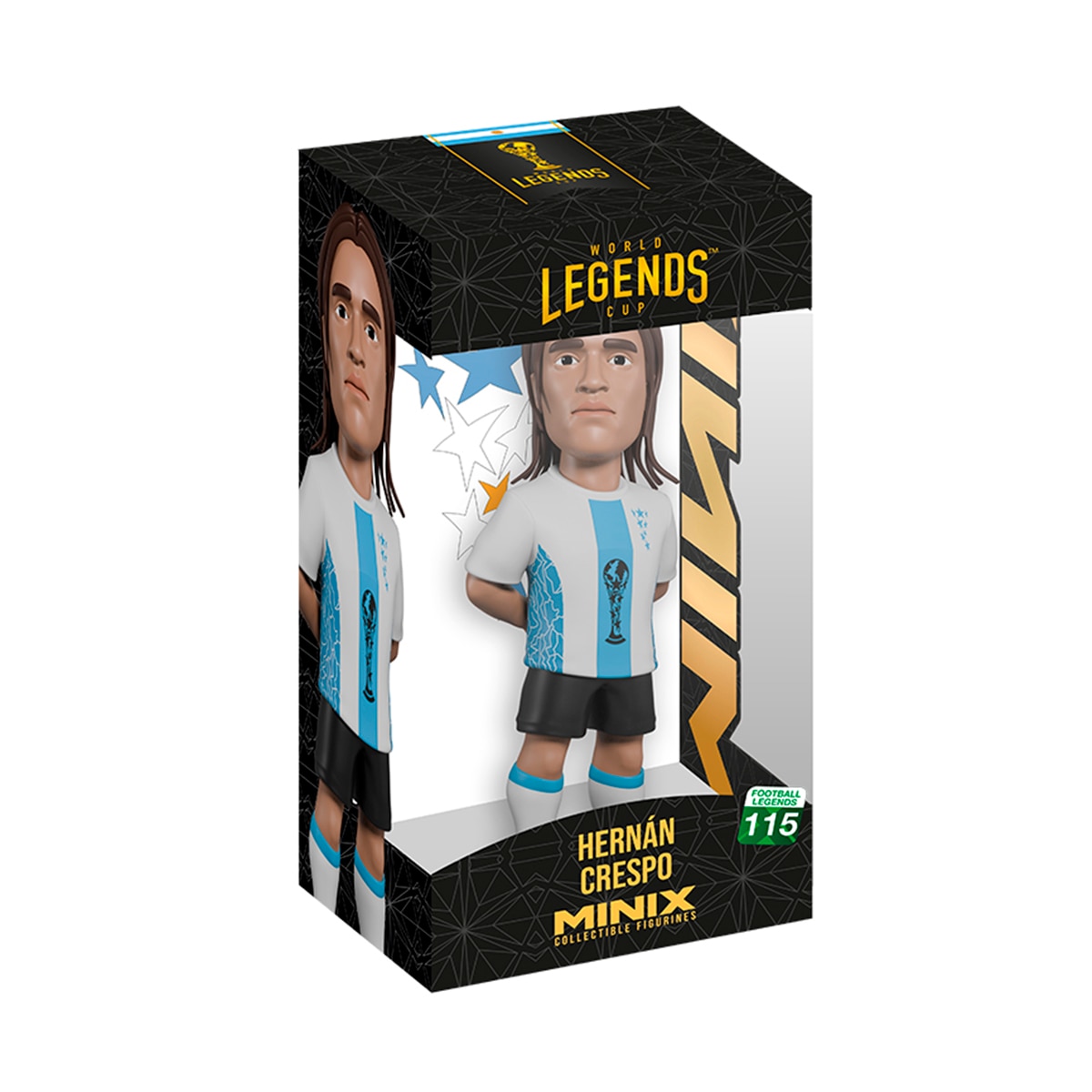 Figura Minix 12 cm Jugadores del mundial de leyendas internacional Bandai modelos surtidos 3