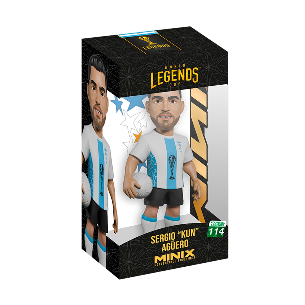 Figura Minix 12 cm Jugadores del mundial de leyendas internacional Bandai modelos surtidos 23