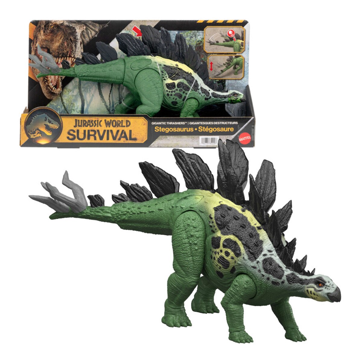 Imagen 0 de Figura Dinosaurio Grandes Embestidas Estegosaurio Jurassic World Mattel