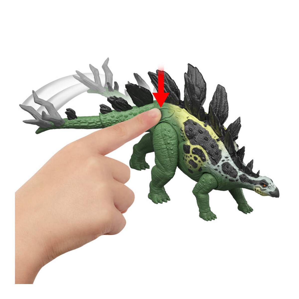 Figura Dinosaurio Grandes Embestidas Estegosaurio Jurassic World Mattel 3
