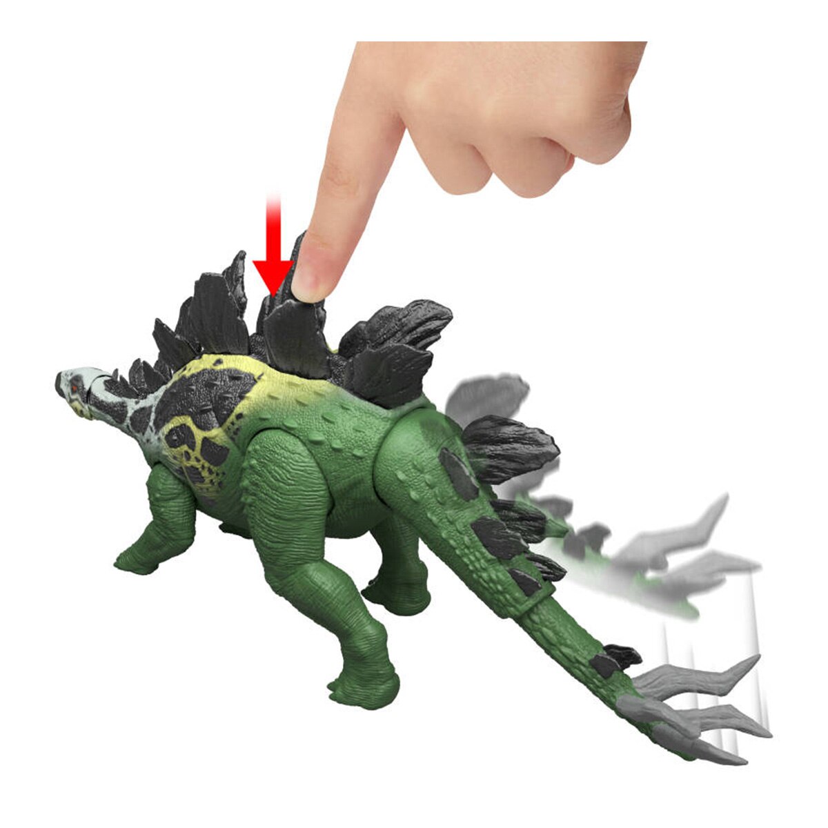 Figura Dinosaurio Grandes Embestidas Estegosaurio Jurassic World Mattel 5