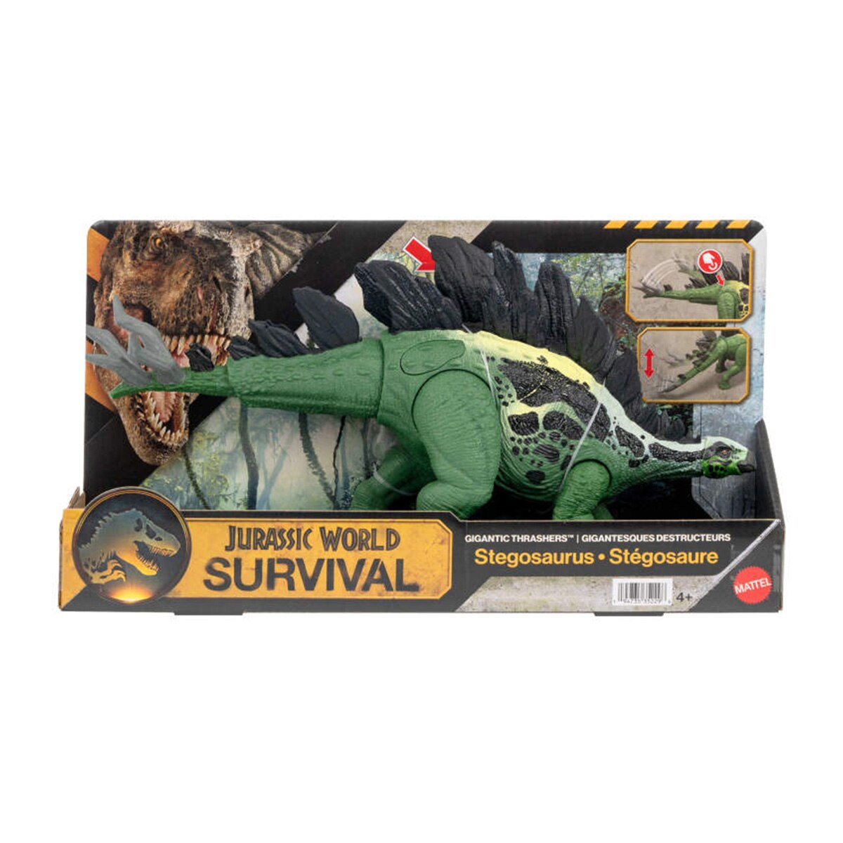Figura Dinosaurio Grandes Embestidas Estegosaurio Jurassic World Mattel 6