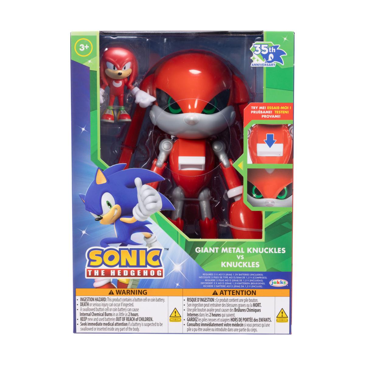 Figura Feature Metal Knuckles con Knuckles Sonic The Hedgehog Jakks 2