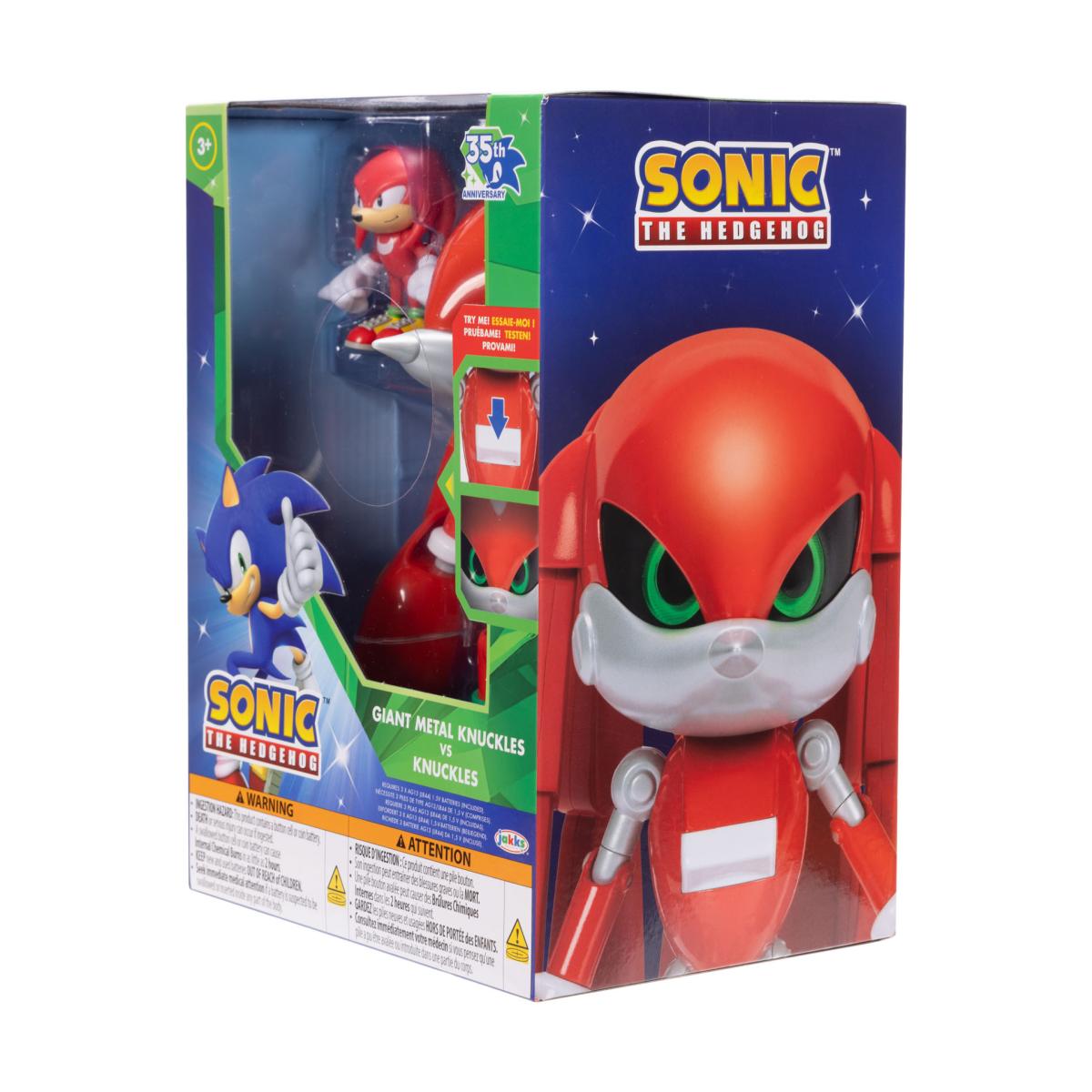 Figura Feature Metal Knuckles con Knuckles Sonic The Hedgehog Jakks 3
