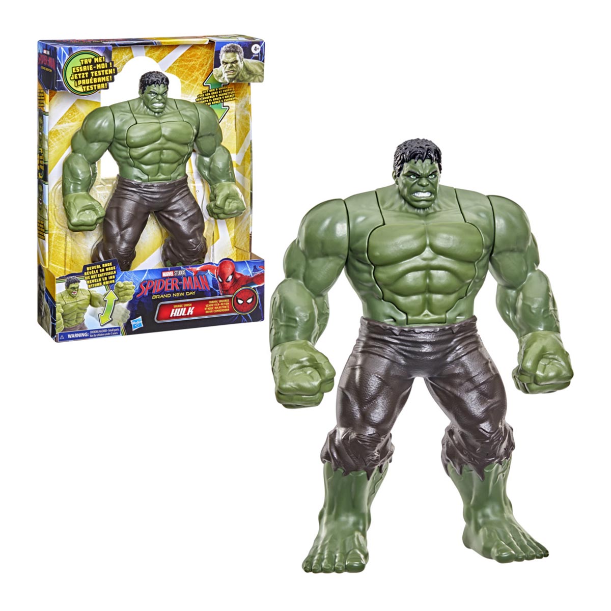 Imagen 0 de Figuras de acción y accesorios Hulk Ataque aplastante Spider-Man Hasbro