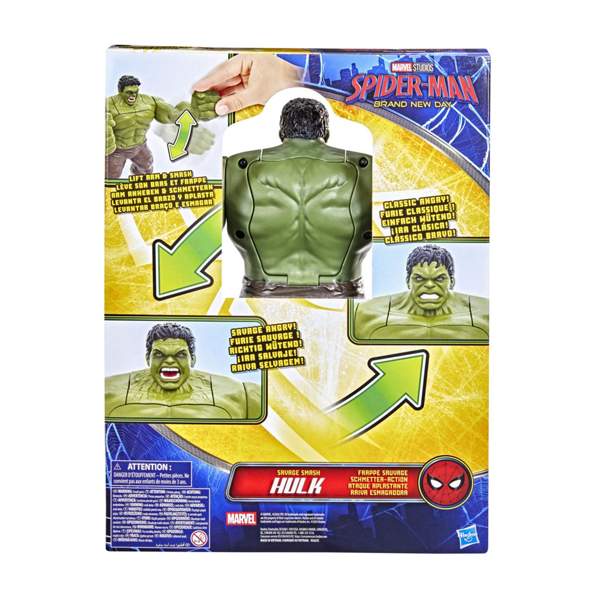 Figuras de acción y accesorios Hulk Ataque aplastante Spider-Man Hasbro 3