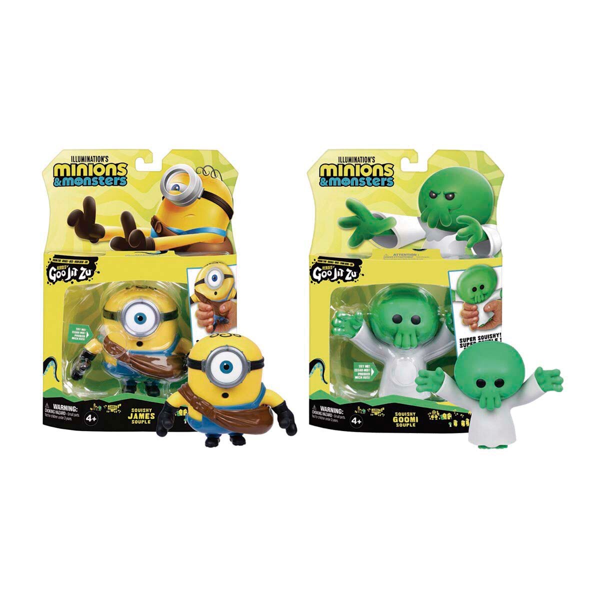 Imagen 0 de Figura estrujable Minions & Monsters Illumination Heroes of Goo Jit Zu modelos surtidos