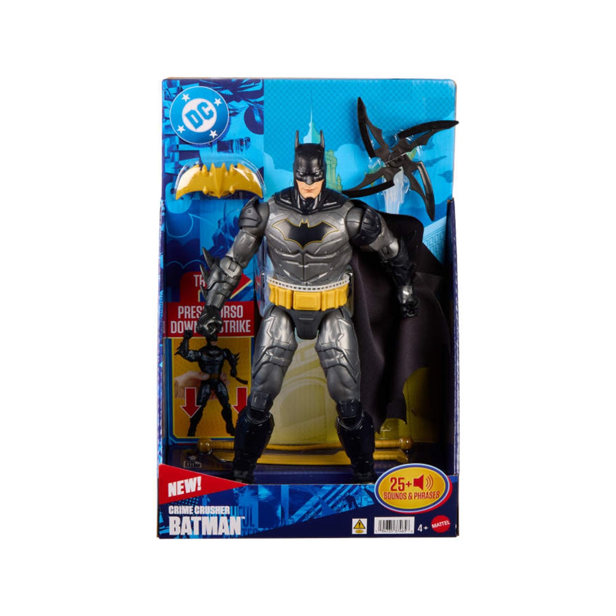 Imagen 6 de Figura de 30 cm con luces, sonidos DC Batman Justiciero DC COMICS Mattel