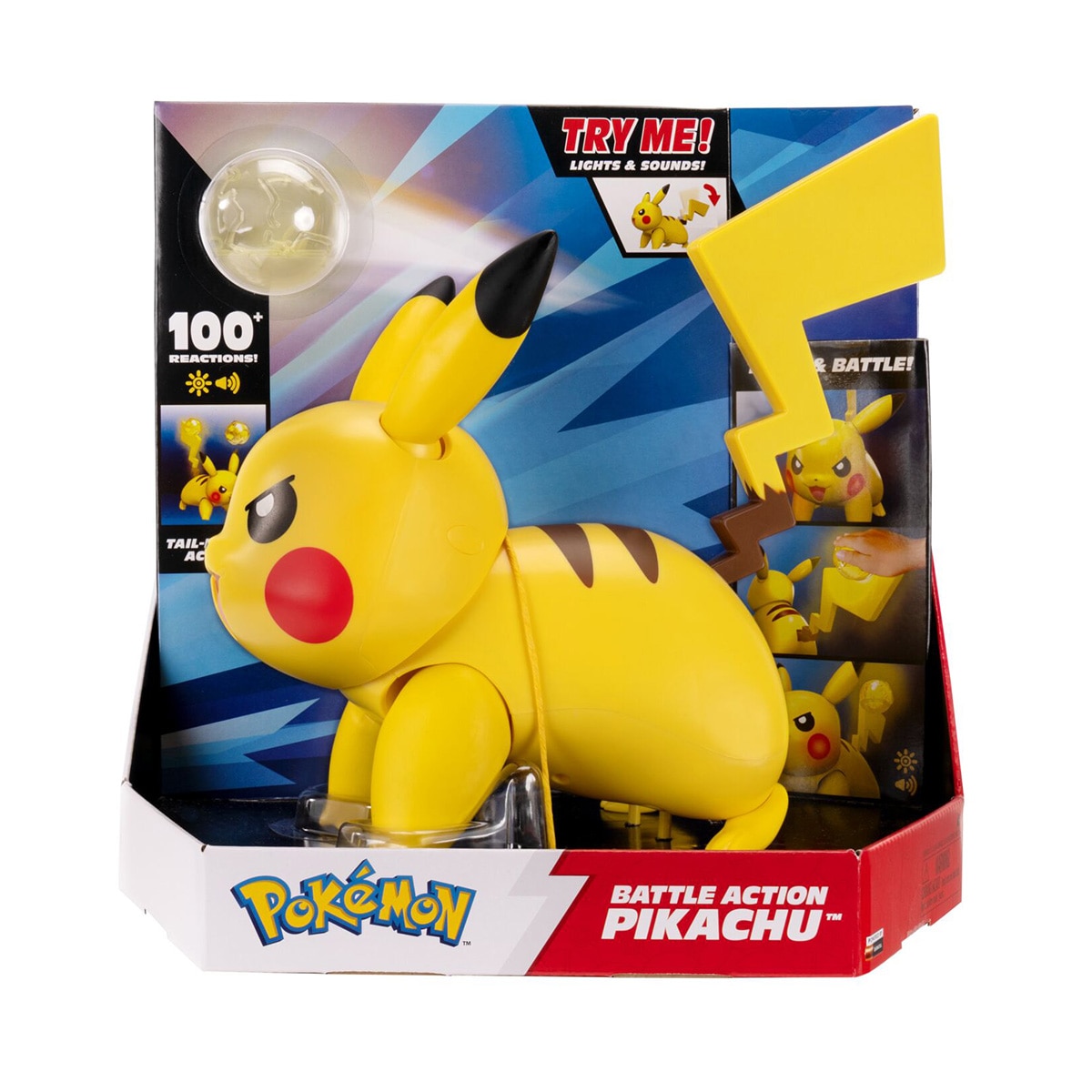 Figura interactiva Deluxe Feature Battle Action Pikachu Pokémon 2