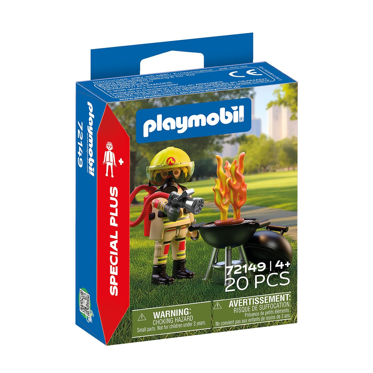 Playmobil - Bombero con foco de incendio Playmobil Special Plus.