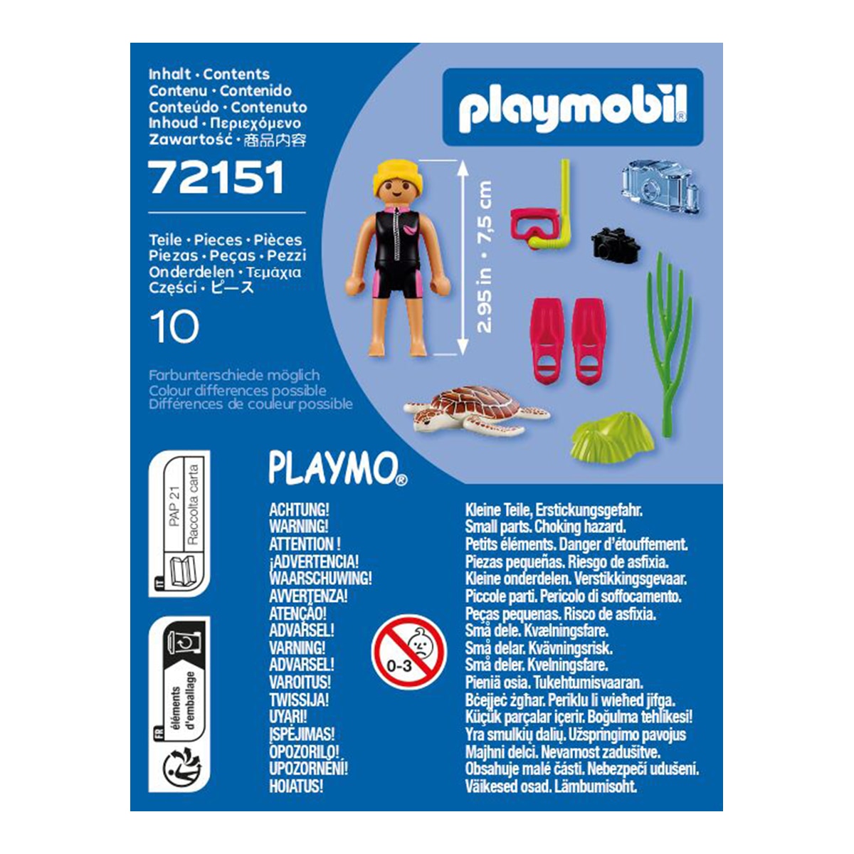 Imagen 6 de Buceadora con tortuga Playmobil Special Plus