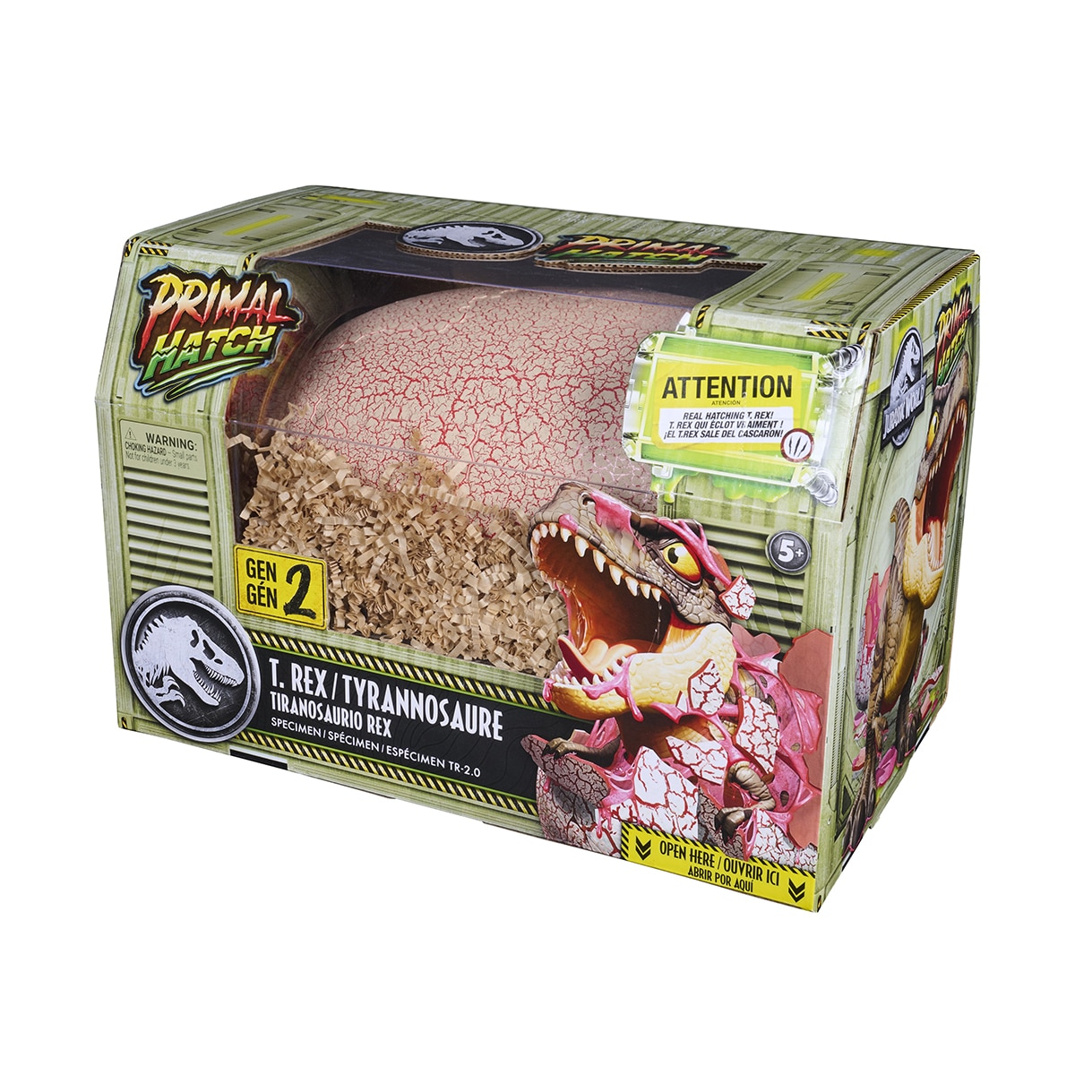 Figura DNO Primal Hatch Jurassic World T-Rex Interactivo Dino Rising Spin Master 5