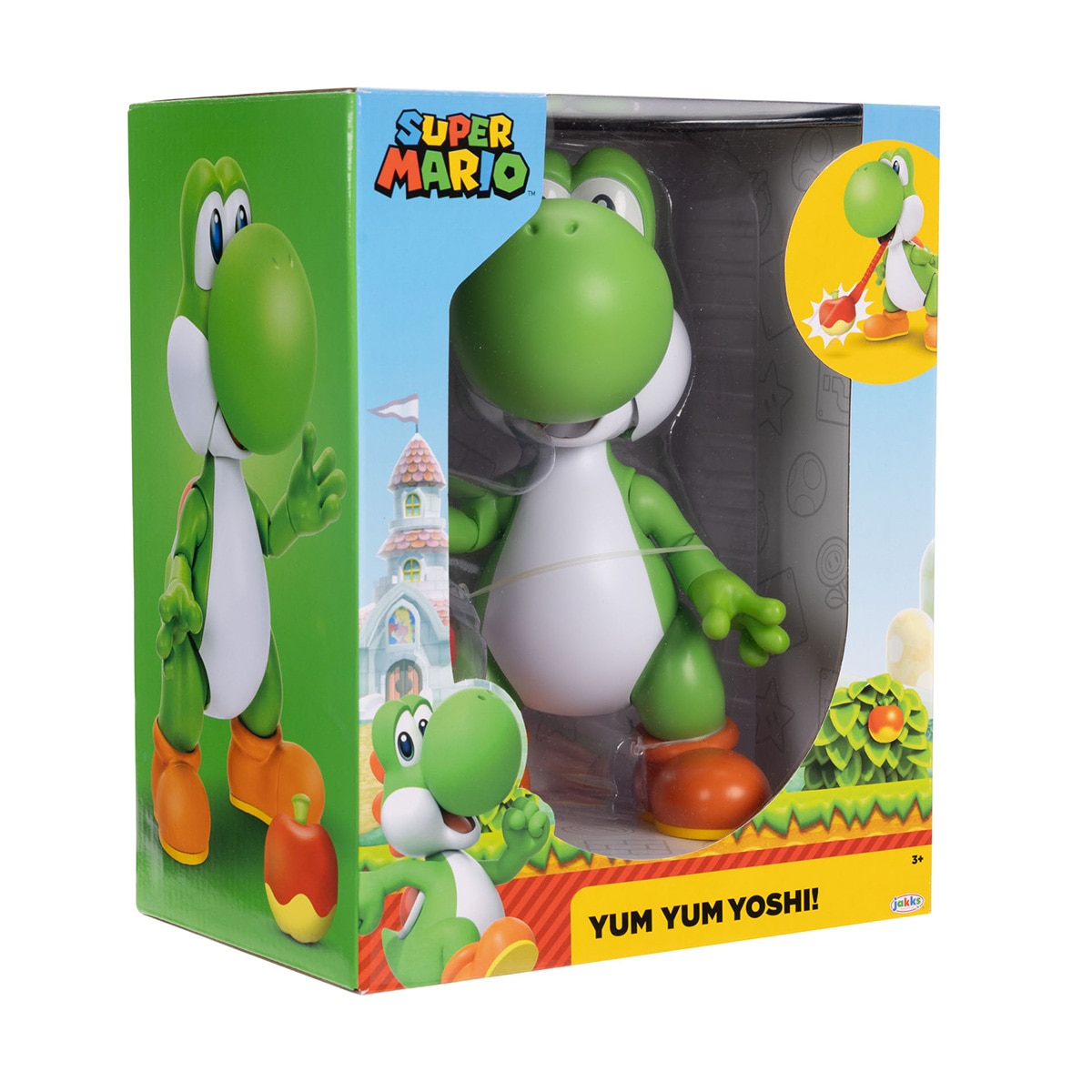 Figura Interactiva Yoshi con manzana incluída Super Mario Jakks Pacific Nintendo 8