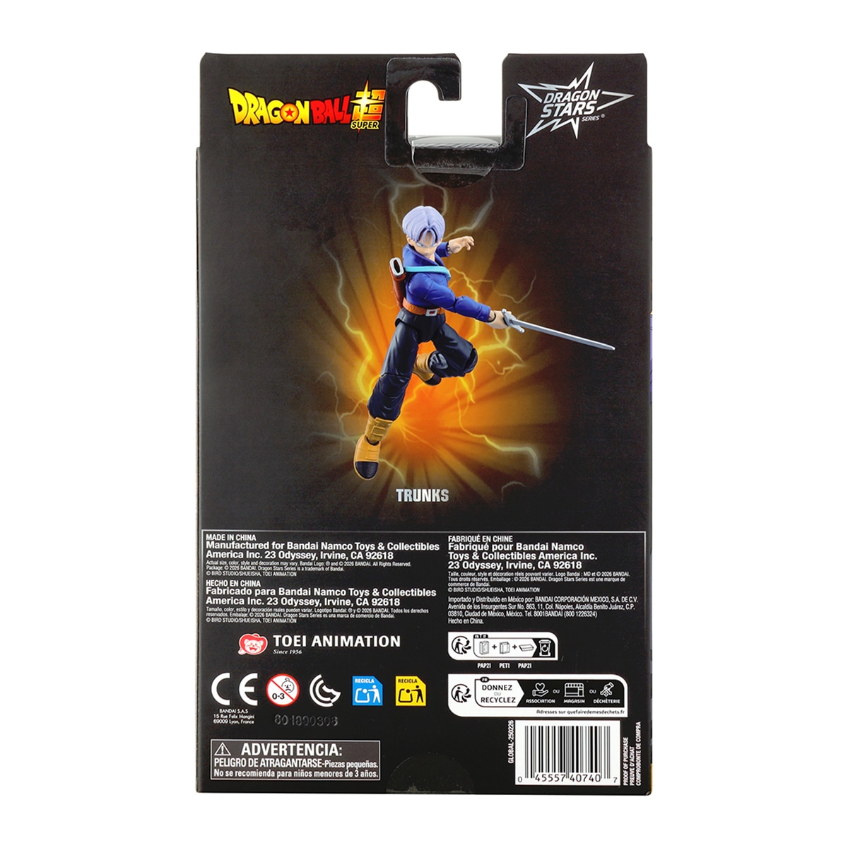 Figura Articulada Trunks Do Futuro Dragon Stars Dragon Ball Bandai 3