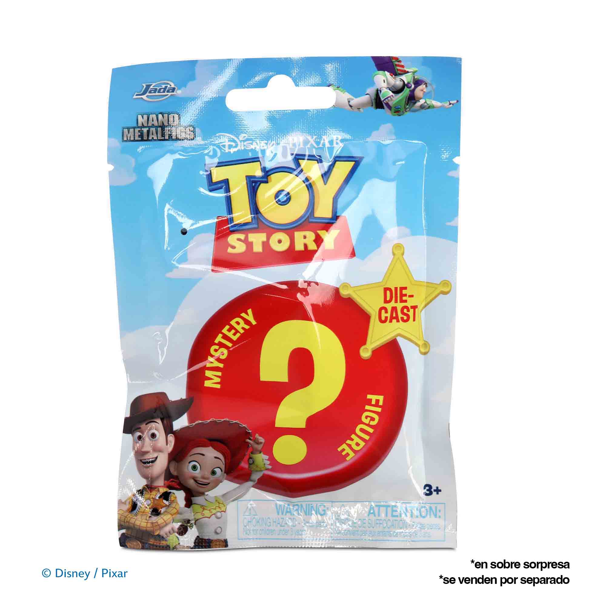 Sobres con figura de 4cm metal de Toy Story. Sobre sorpresa nano figura Toy Story W1 Toy Story Jada Toys 13 modelos surtidos + 2 exclusivos 4