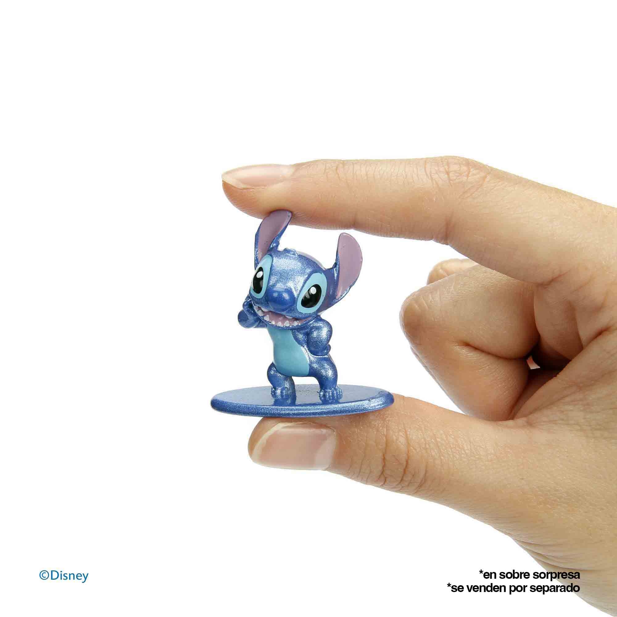 Sobres con figura de 4cm metal de Stitch. Sobre sorpresa nano figura Stitch W4 Disney Jada Toys 11 modelos surtidos + 2 exclusivos 3
