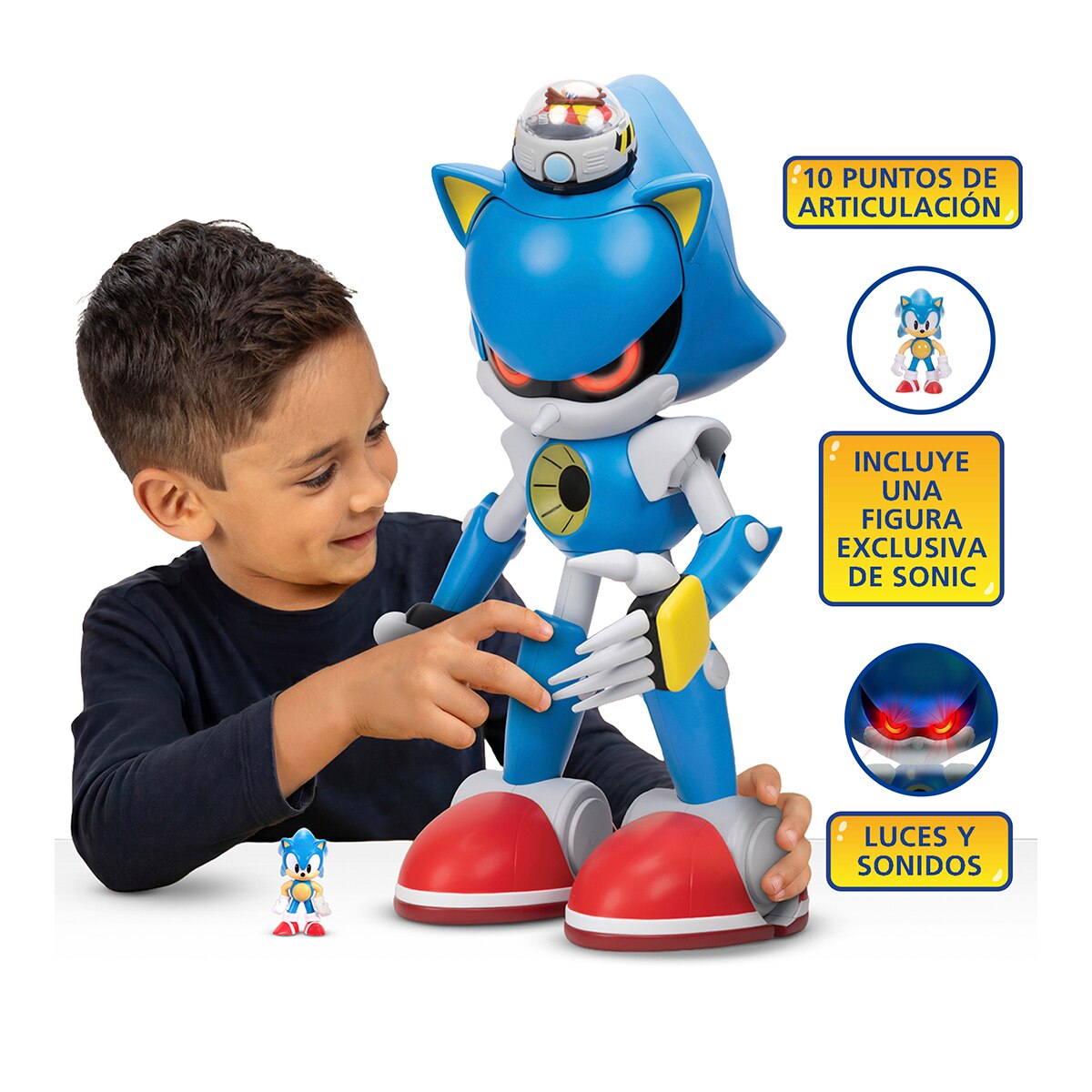 Figura Interactiva Sonic 50 cm con Funciones Sonic The Hedgehog  Jakks Pacific 2