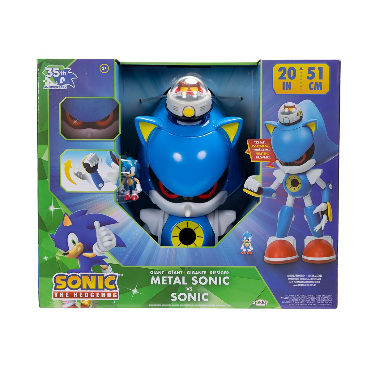 Figura Interactiva Sonic 50 cm con Funciones Sonic The Hedgehog  Jakks Pacific 3