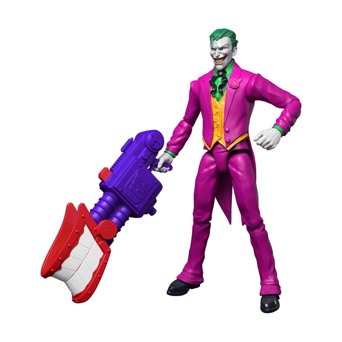 Imagen 0 de Figura Joker 16 5 cm con 22 articulaciones y arma de dientes castañeteantes Universo DC