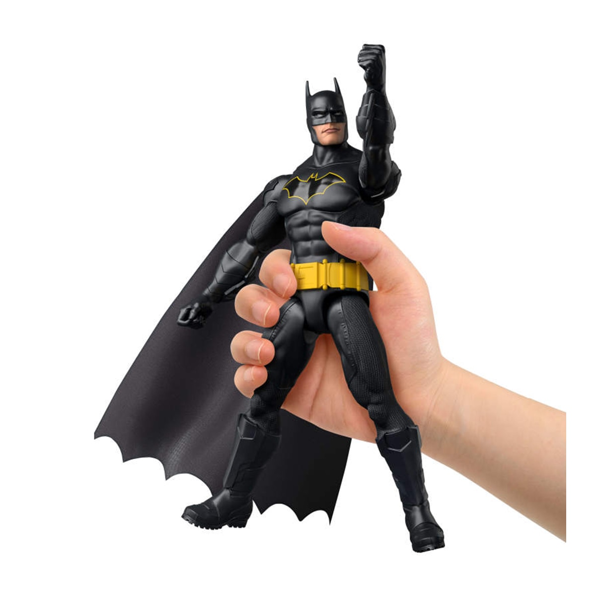 Imagen 2 de Figura Batman 30 cm con capa de tela armadura y 7 puntos de articulación Universo DC