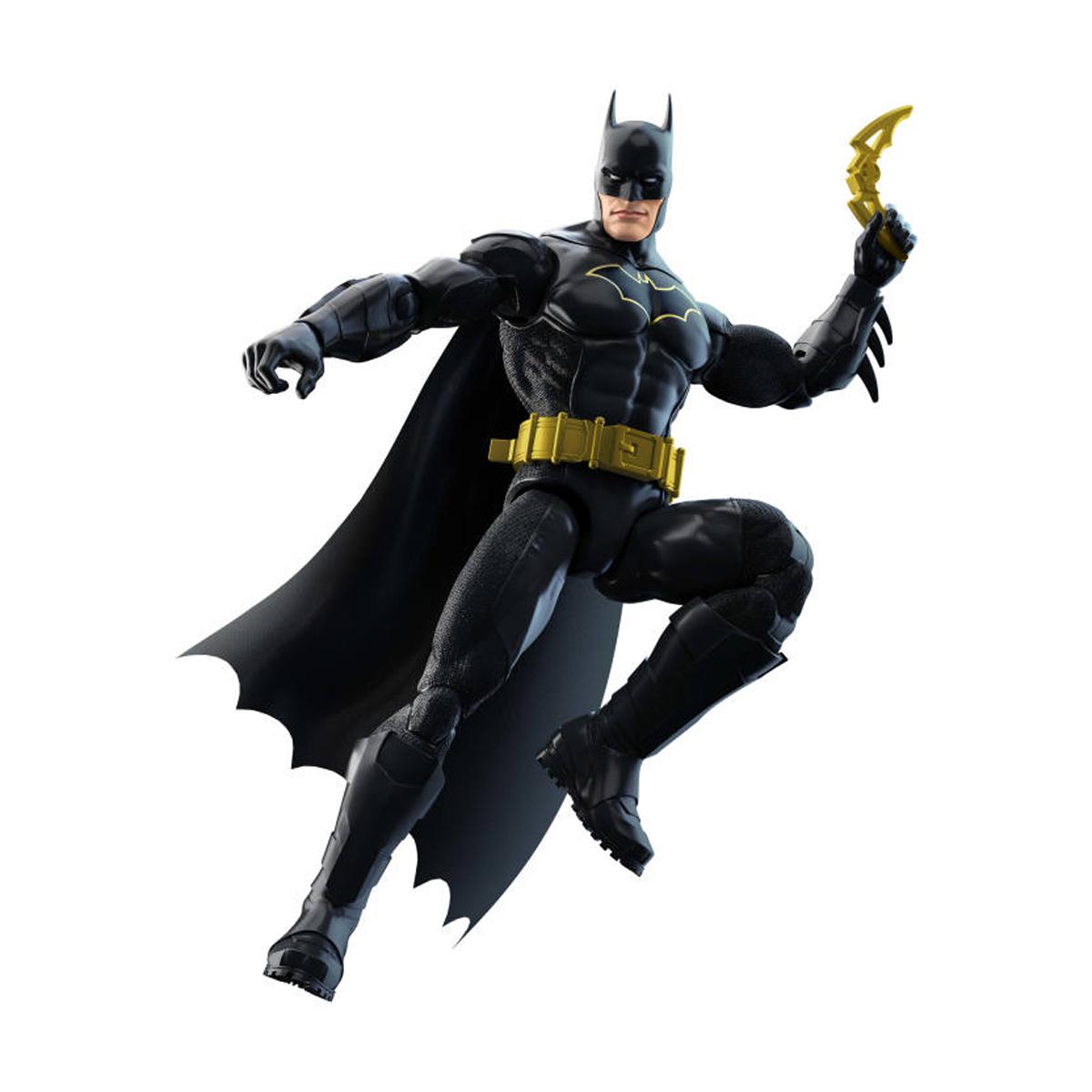 Imagen 1 de Figura Batman Premier 16 5 cm con 22 articulaciones capa de tela accesorios y soporte para armas DC Comics DC