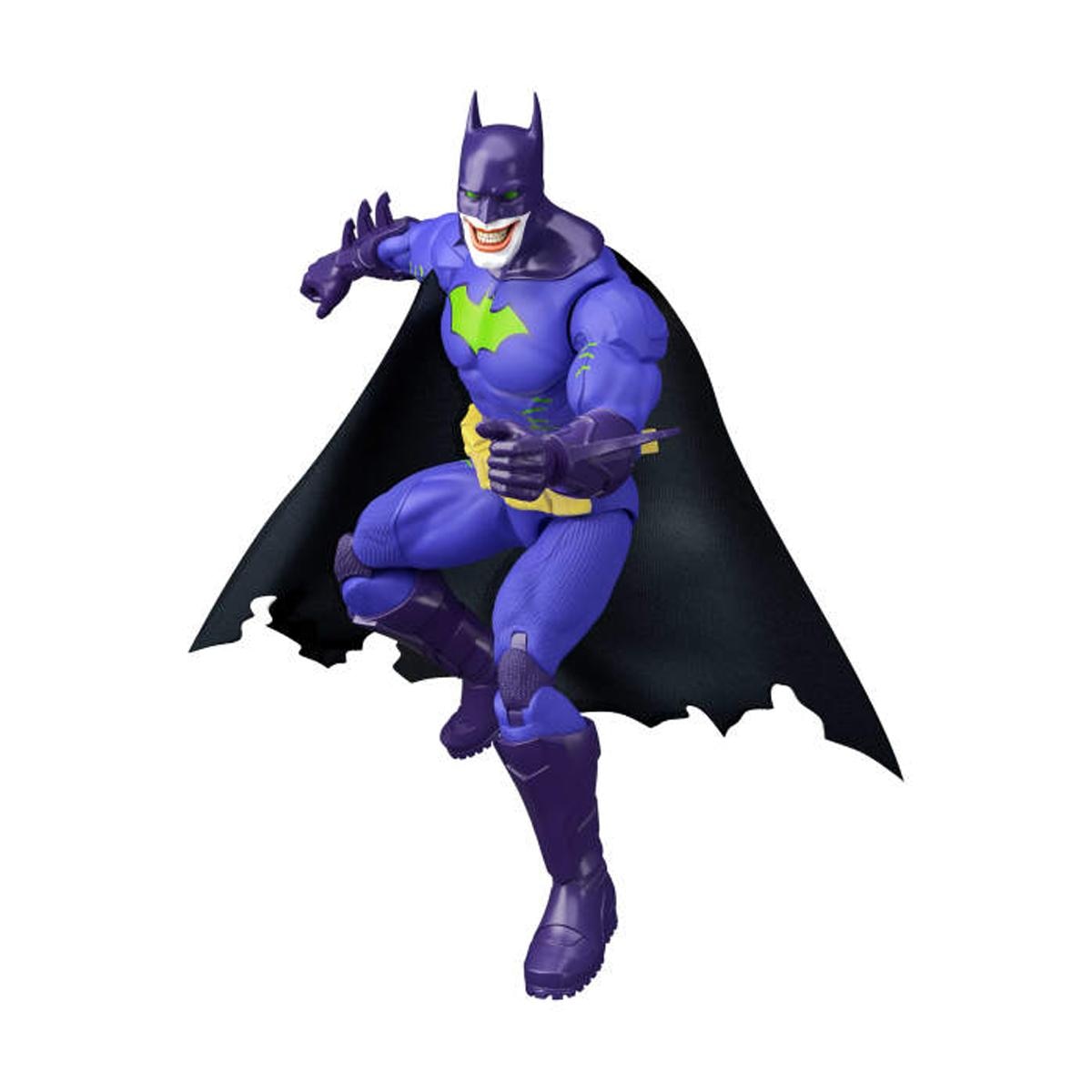 Imagen 5 de Figura Batman como Joker Premier 16 5 cm con 22 articulaciones capa de tela accesorios y soporte para armas DC Comics DC