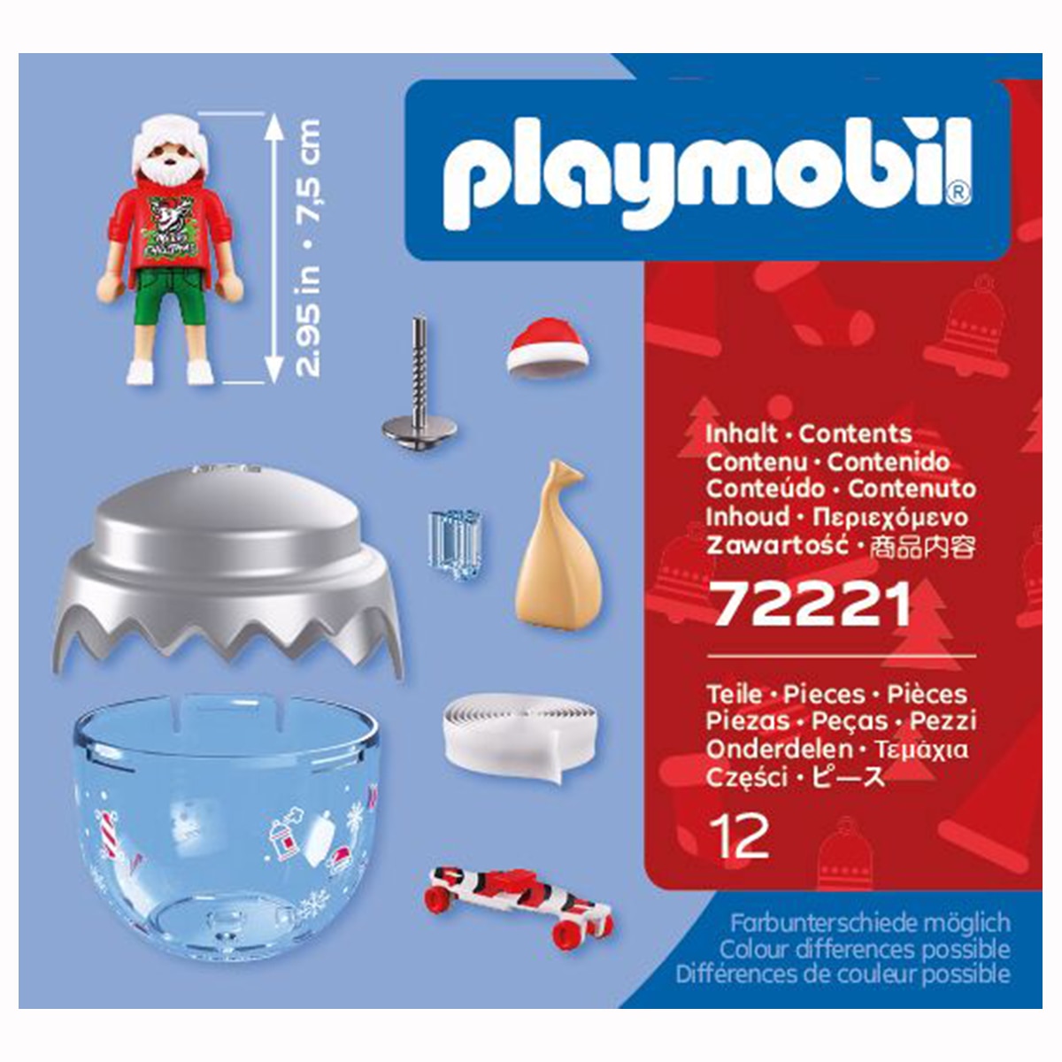Imagen 3 de Bola navideña Skater Playmobil Christmas