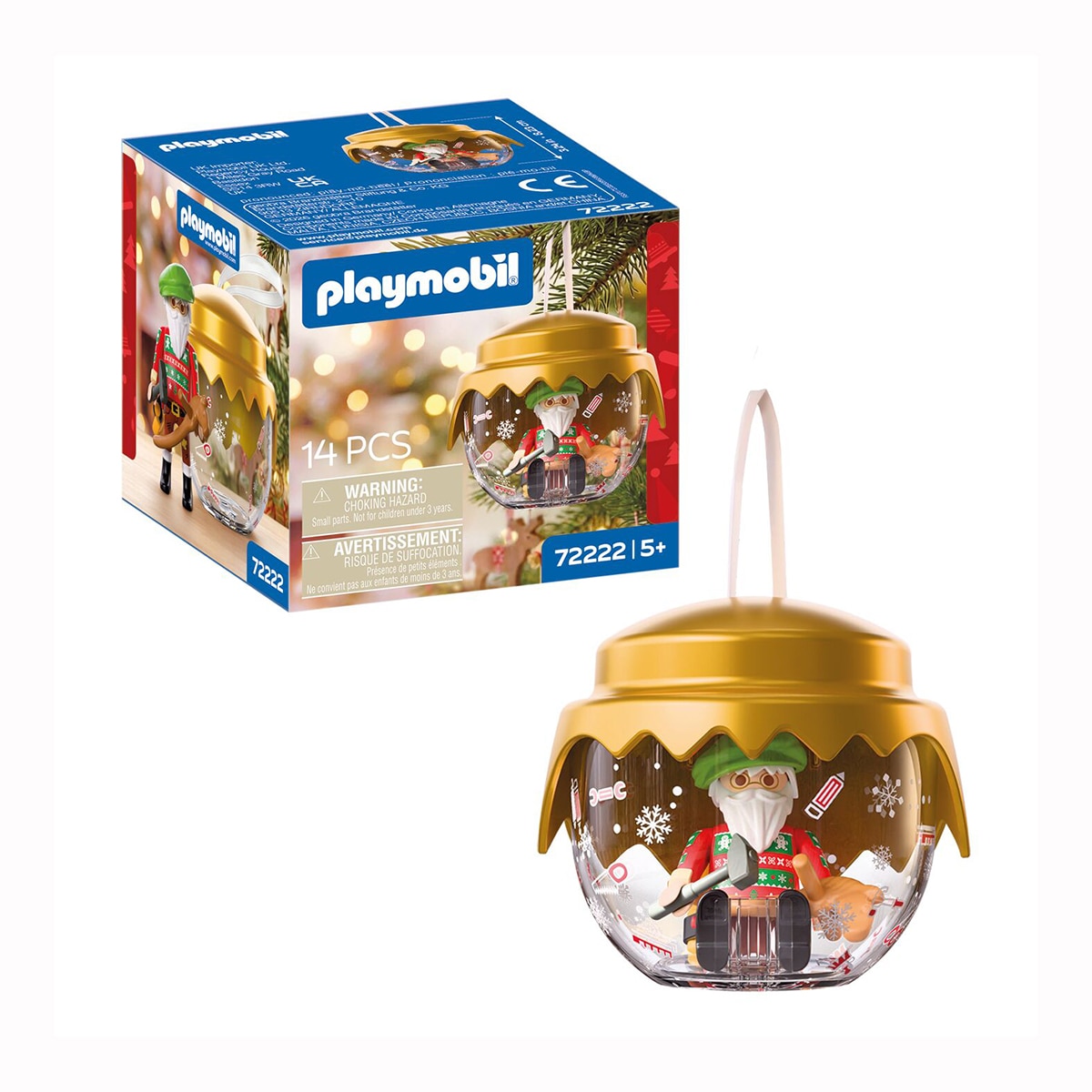 Imagen 2 de Bola navideña Inventor de juegos Playmobil Christmas