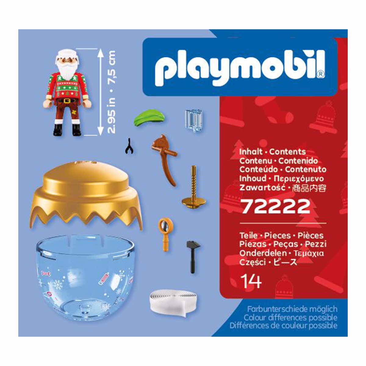 Imagen 3 de Bola navideña Inventor de juegos Playmobil Christmas