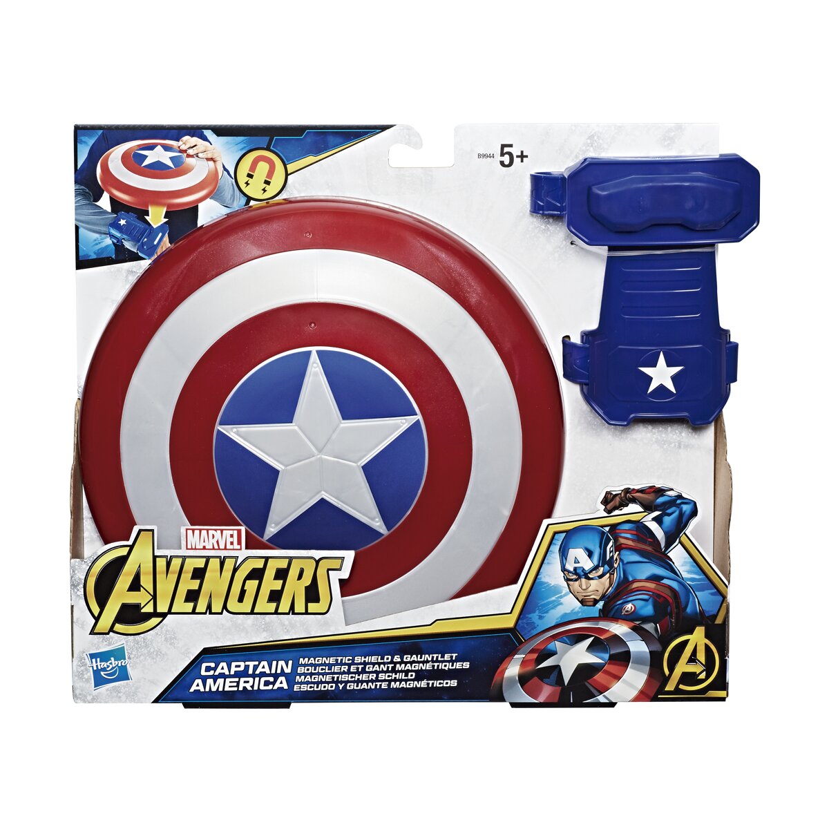 Escudo y guante Capitán América Los Vengadores: La Guerra del Infinito Marvel Disney 2