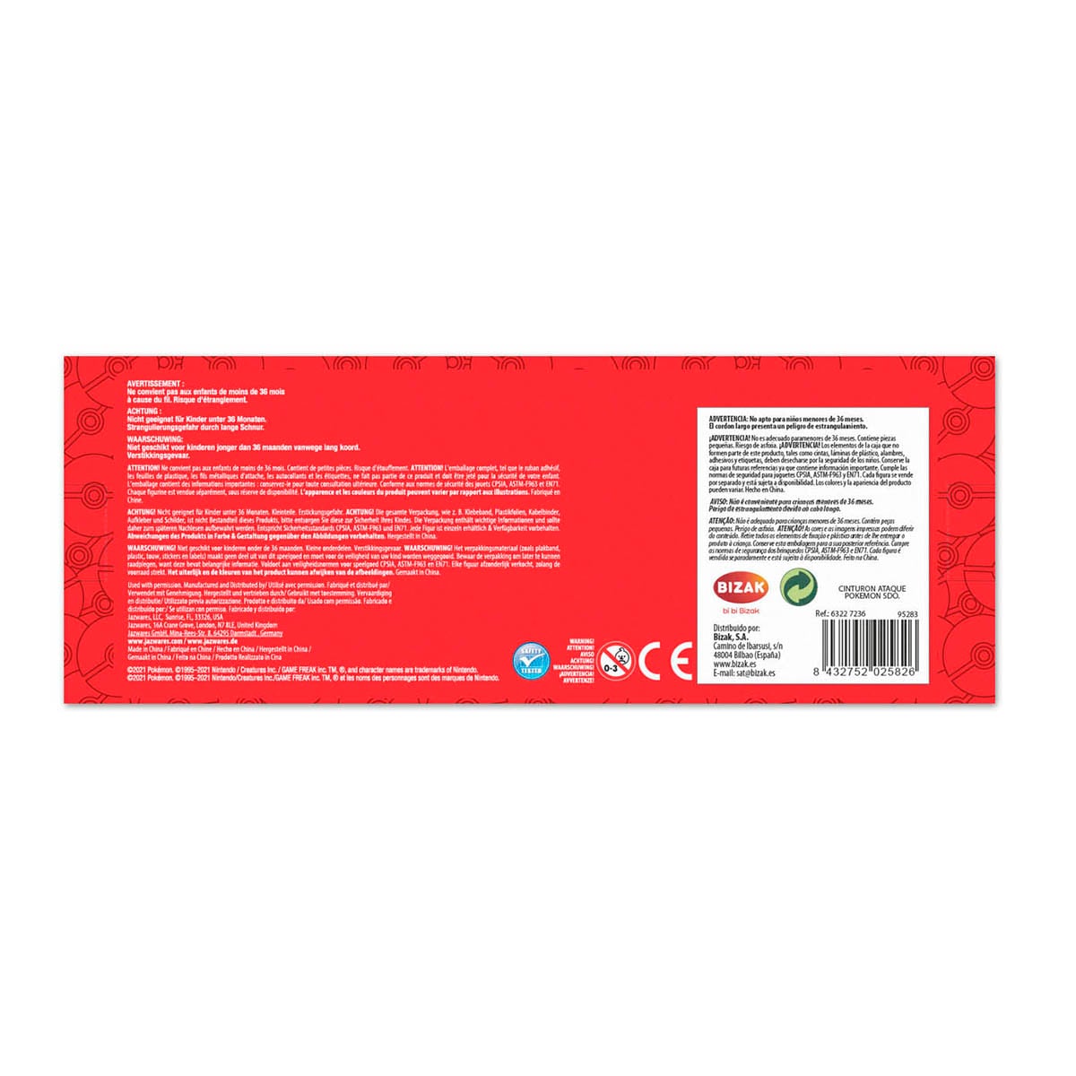 Cinturón pokeball Bola de ataque Pokémon Bizak 14