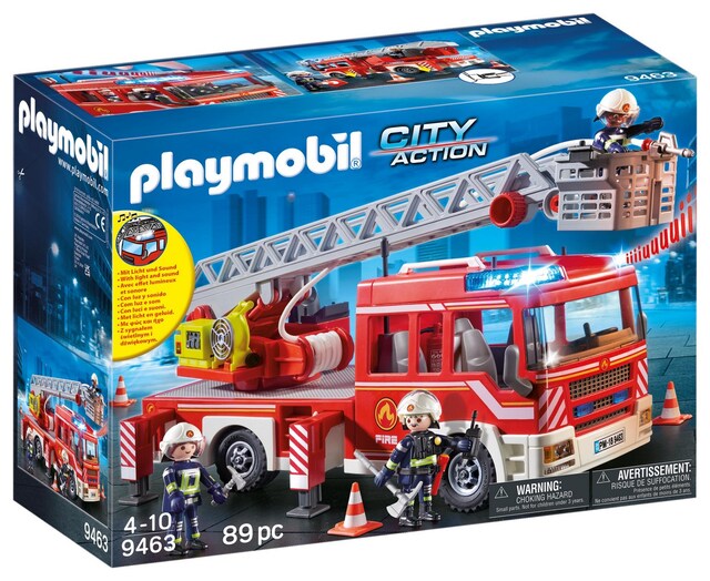 Camión de Bomberos con Escalera Playmobil City Action