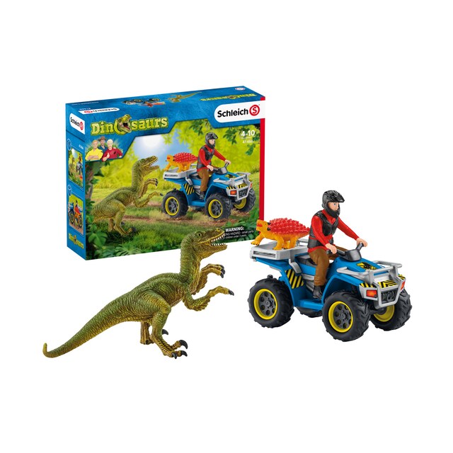 Imagen 0 de Figura Huida en quad de un velociraptor Schleich
