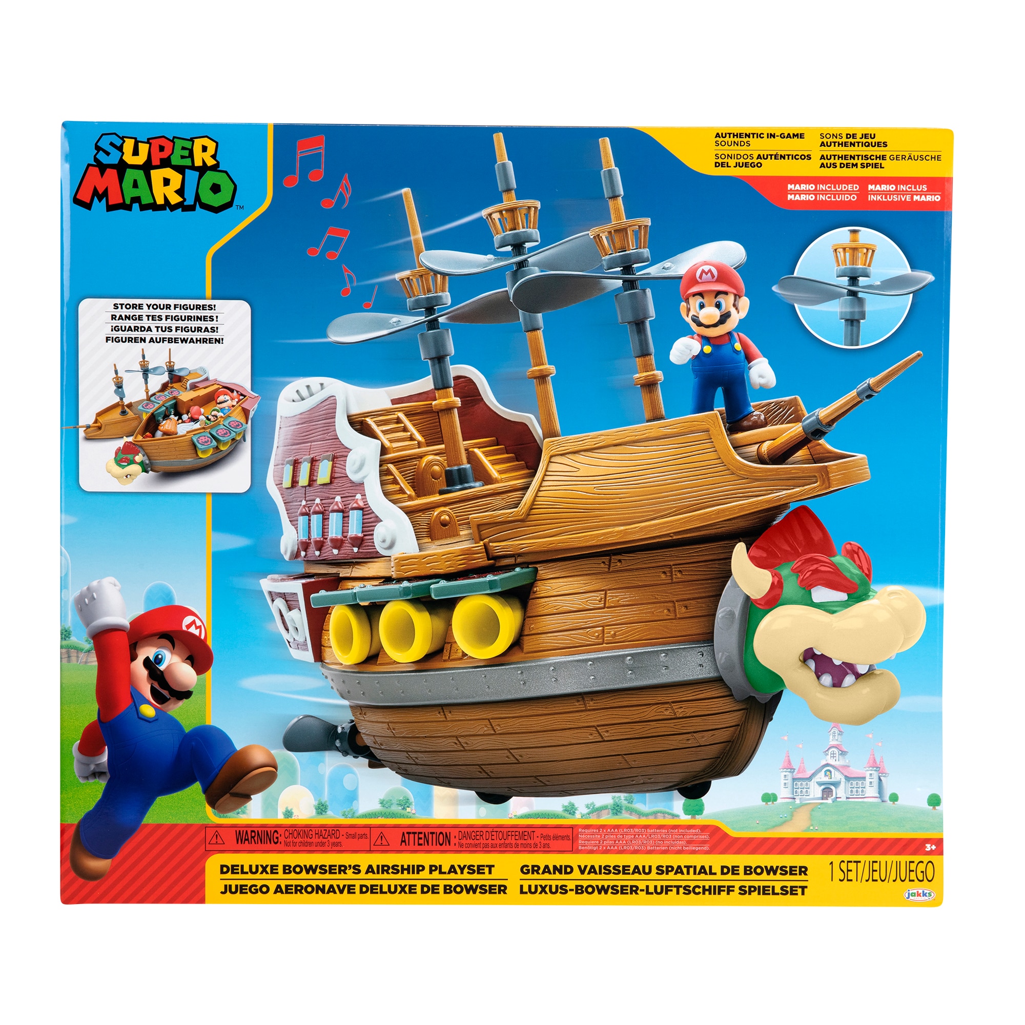 Super Mario Aeronave Deluxe Bowser Playset 2