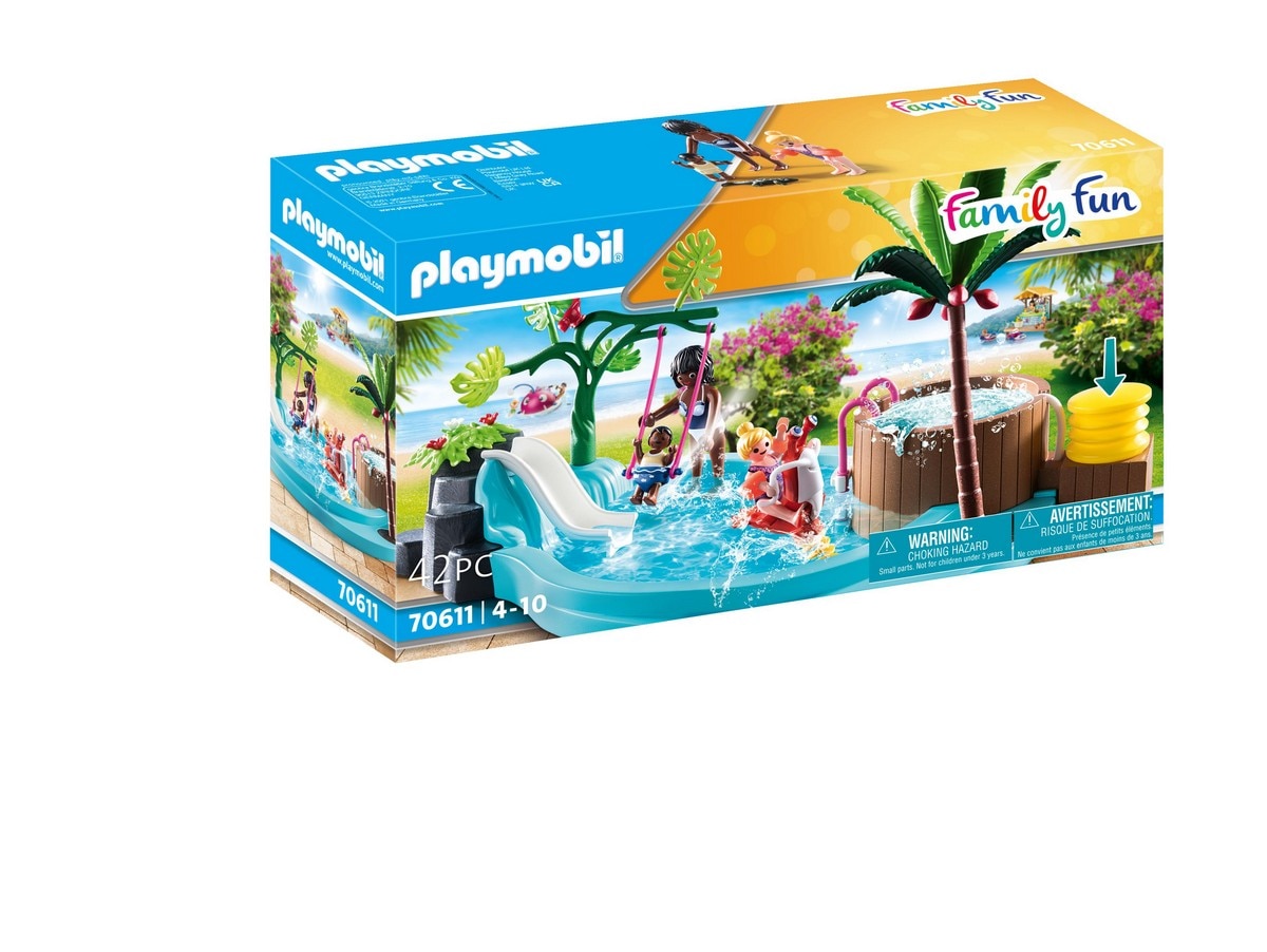 Piscina infantil con bañera hidromasaje Playmobil Family Fun 1