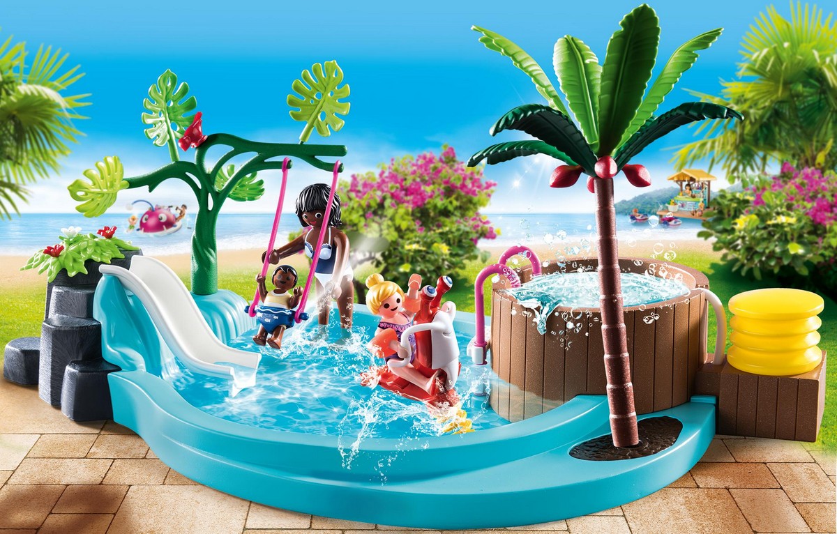 Piscina infantil con bañera hidromasaje Playmobil Family Fun 2