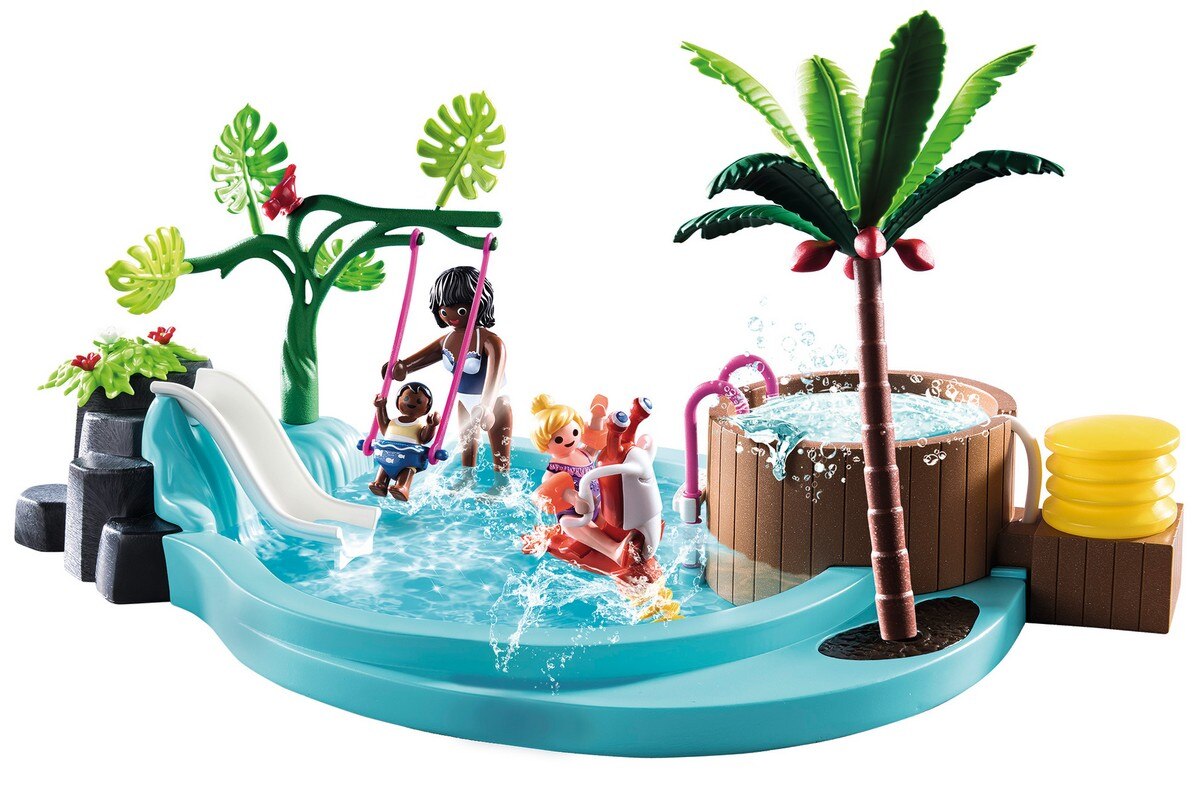 Piscina infantil con bañera hidromasaje Playmobil Family Fun 3