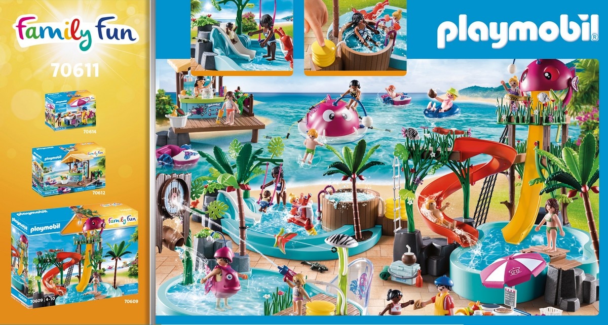 Piscina infantil con bañera hidromasaje Playmobil Family Fun 4